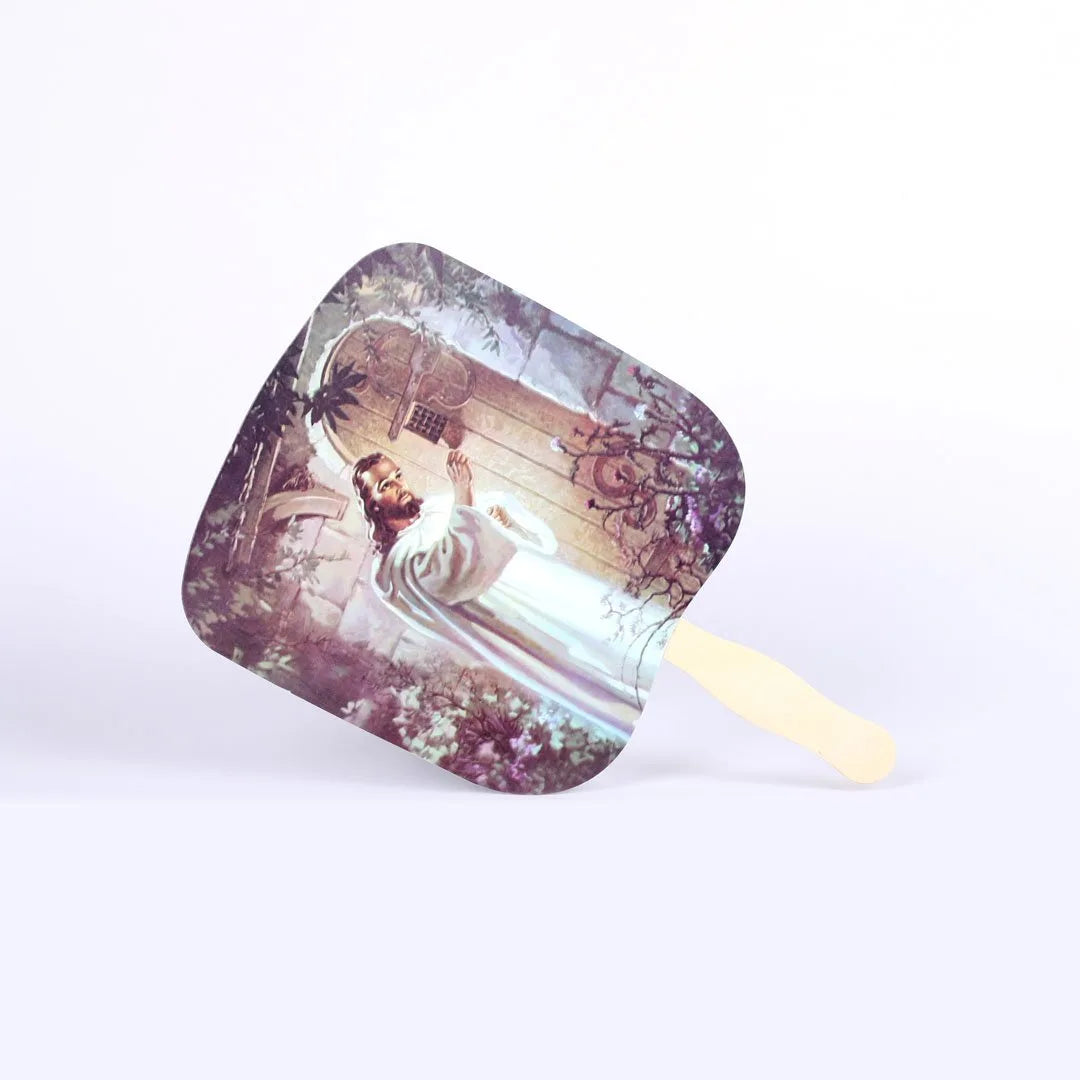 HAND FAN CHRIST KNOCKING PK50