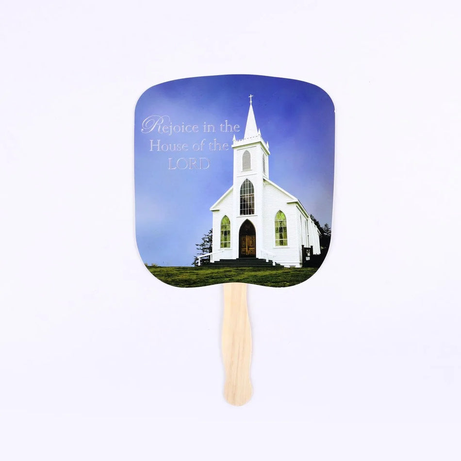 Hand Fan – Rejoice In The House of the Lord – 50 Pack