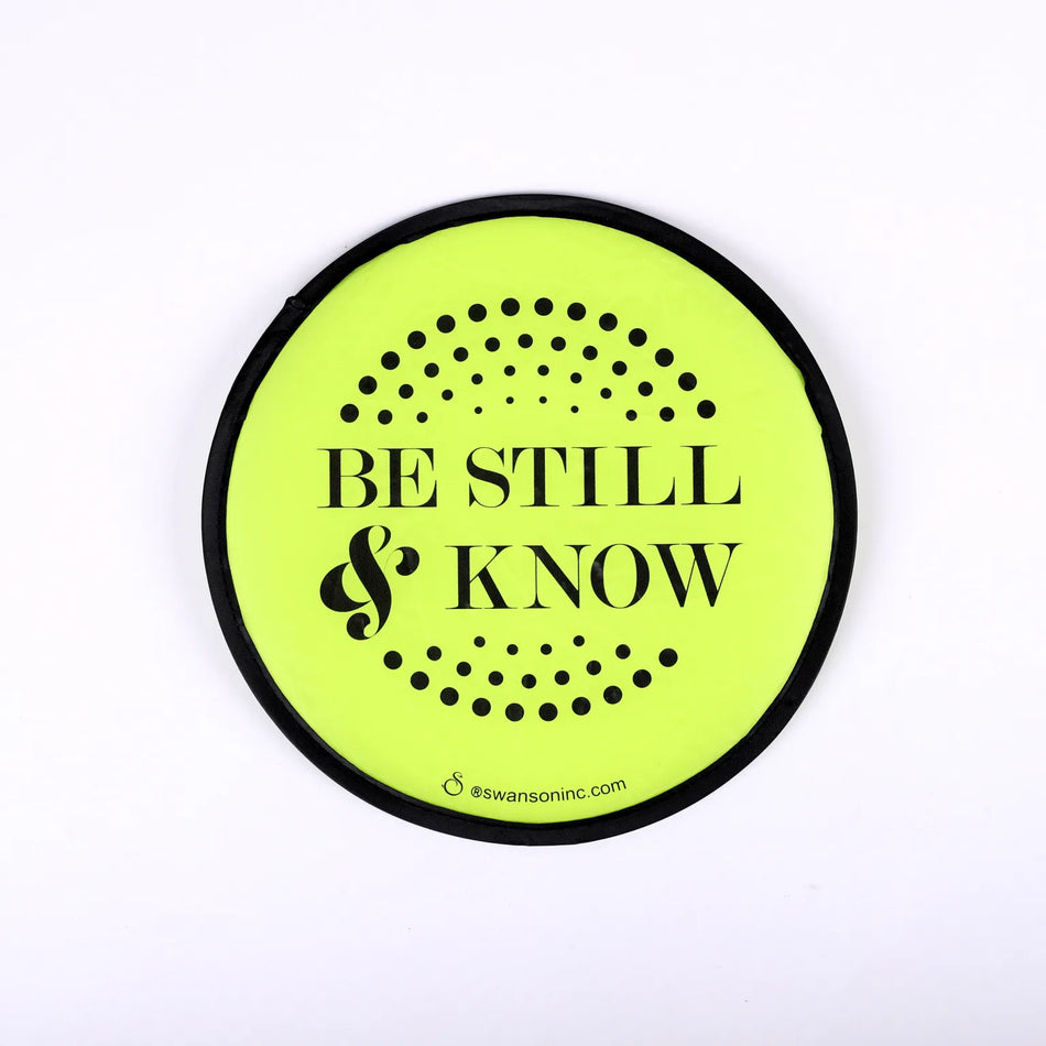 Foldable Hand Fan – Be Still – Pack of 6