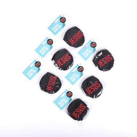 FOLDABLE HAND FAN NAMES OF JESUS PK6