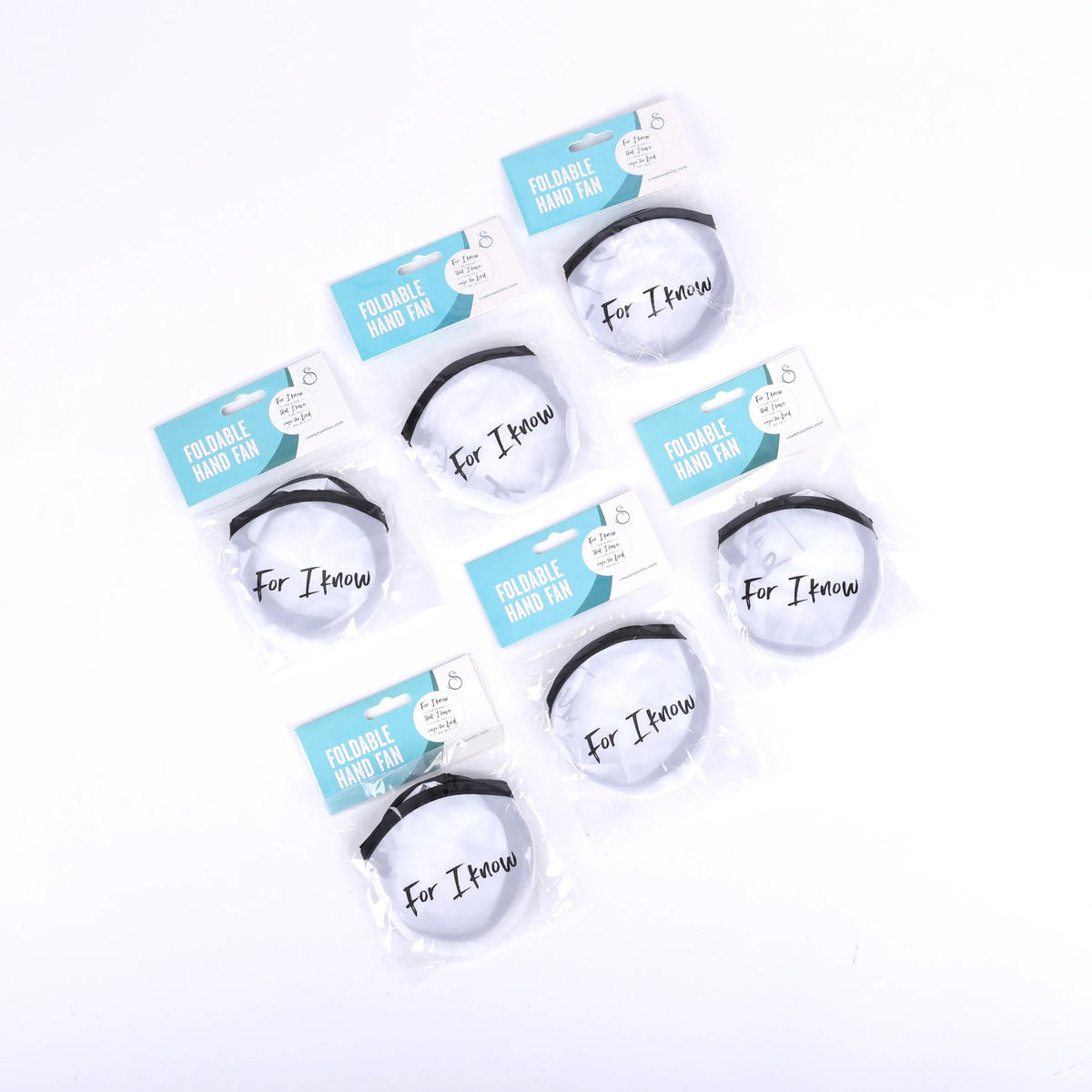 FOLDABLE HAND FAN JER. 29:11 PK6