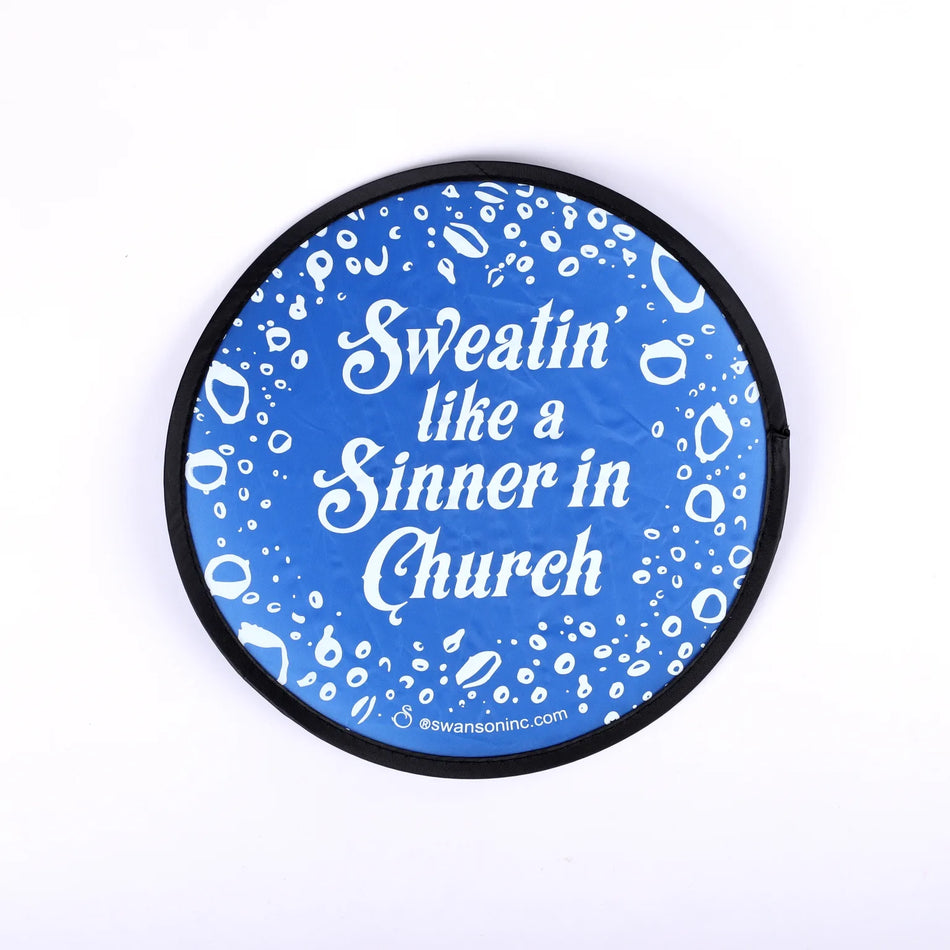 Foldable Hand Fan – Sweatin’ – Pack of 6