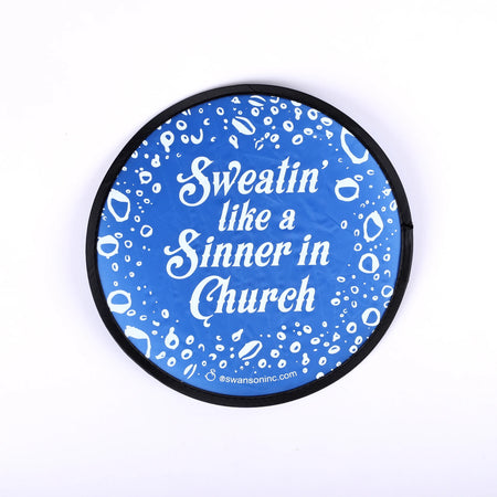 FOLDABLE HAND FAN SWEATIN' PK6
