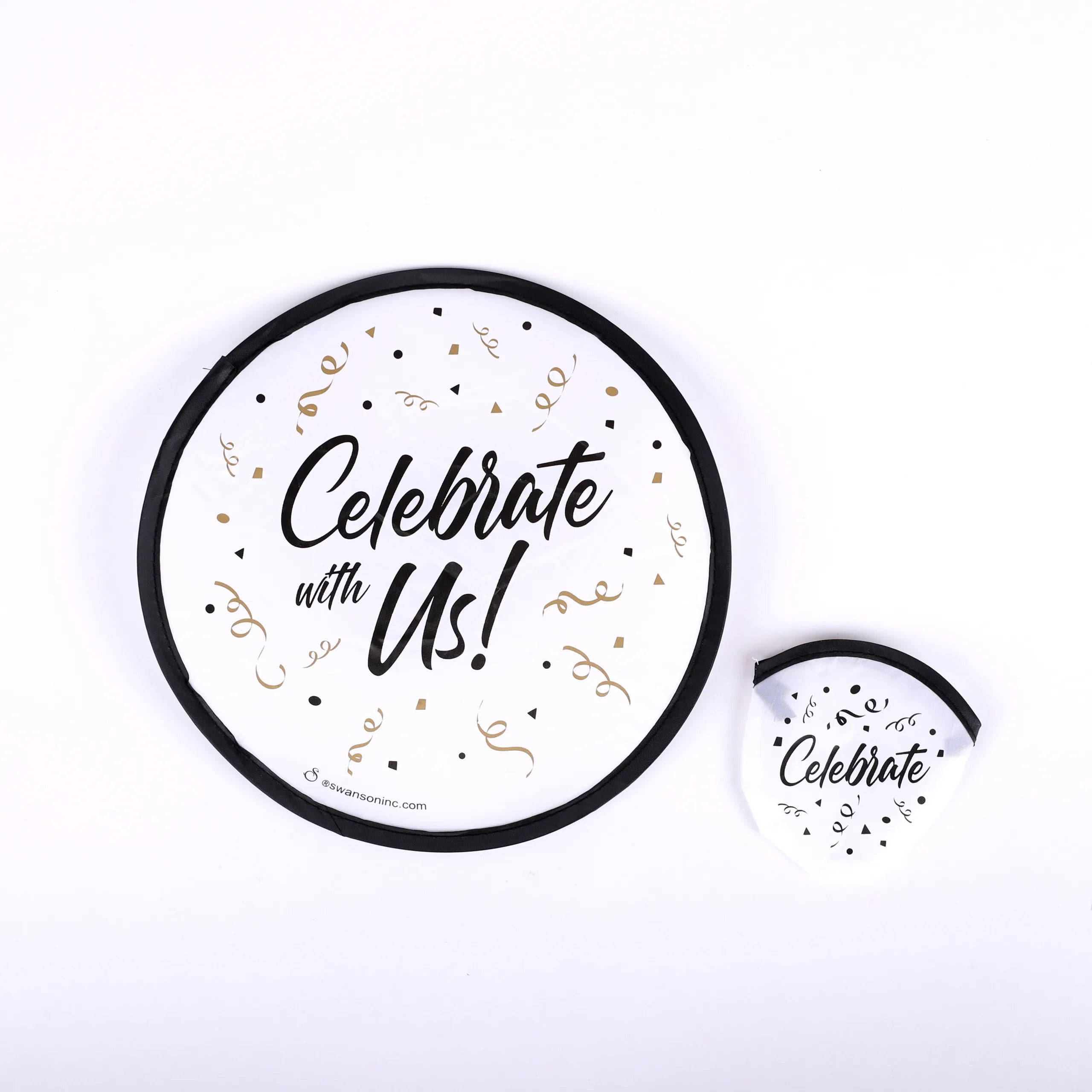 FOLDABLE HAND FAN CELEBRATE WITH US PK6