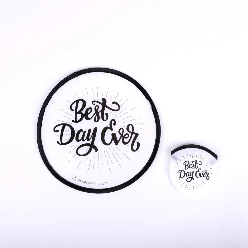 Foldable Hand Fan “Best Day Ever” – Pk 6