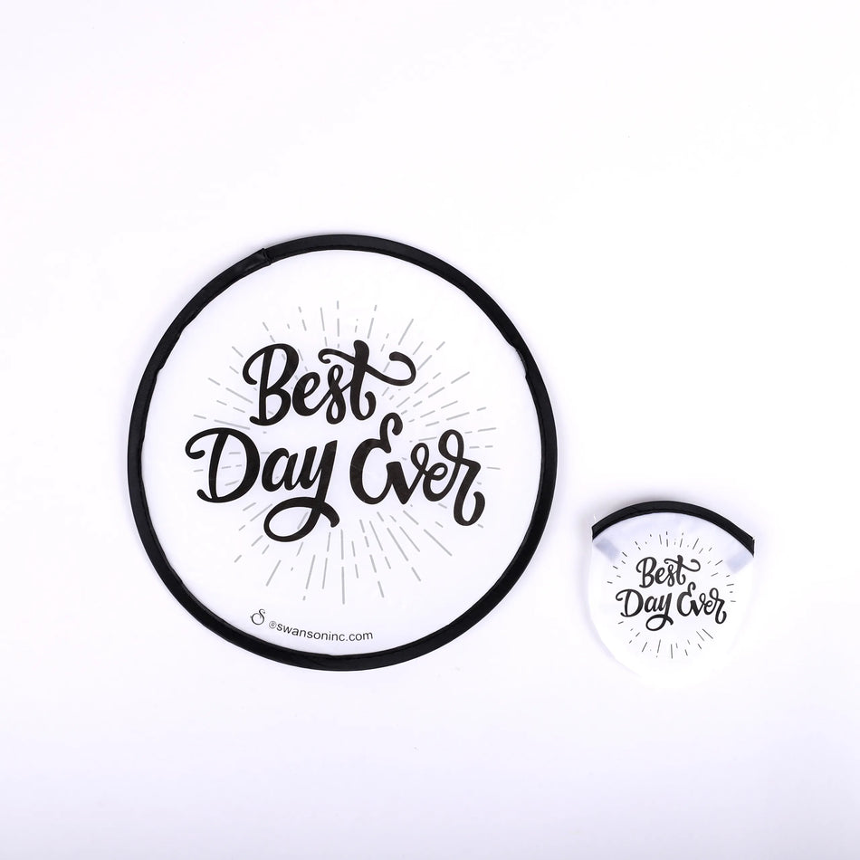 FOLDABLE HAND FAN BEST DAY EVER PK6