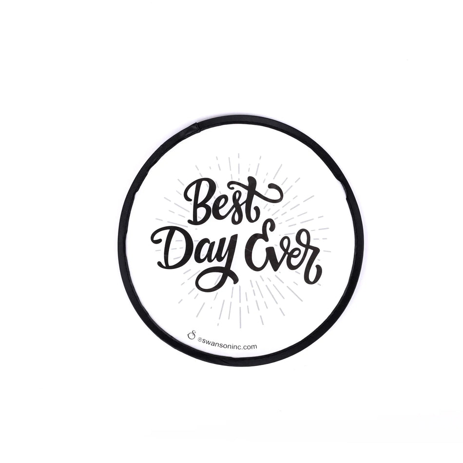 Foldable Hand Fan “Best Day Ever” – Pk 6