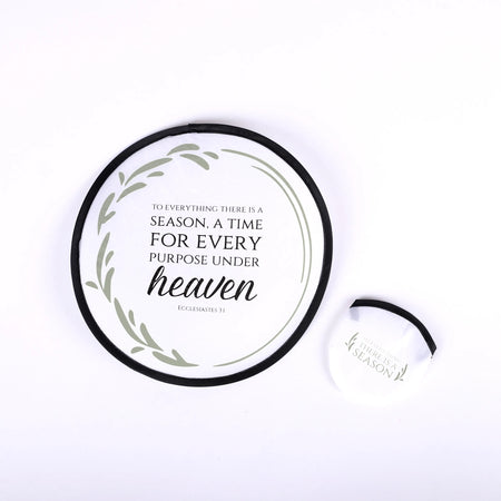 FOLDABLE HAND FAN THERE IS A SEASON PK6