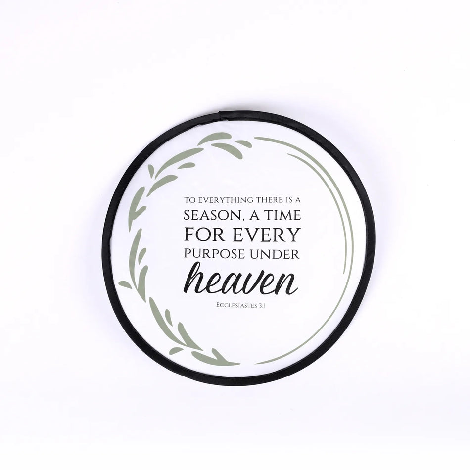 Foldable Hand Fan “There Is A Season” – Pk 6