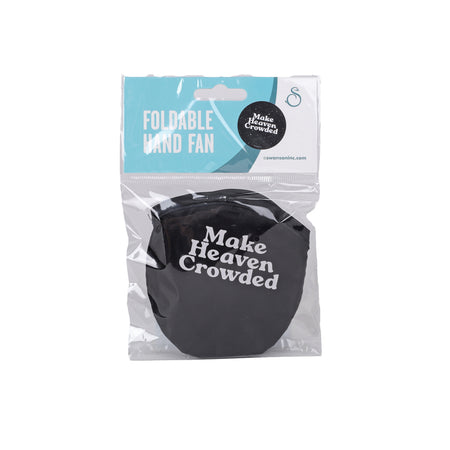 FOLDABLE HAND FAN MAKE HEAVEN PK6