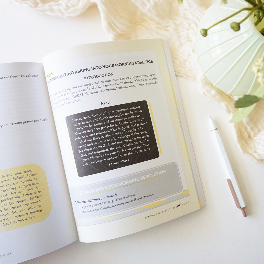 The GREAT Morning Revolution Bible Study Guide plus Streaming Video: Discover a Rhythm of Prayer to Begin, product view 8