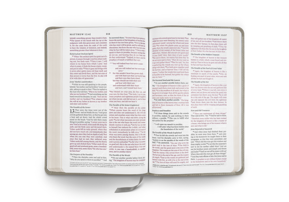 ESV Thinline Bible, Red Letter – Leather (9798874903558) by Crossway, product view 2