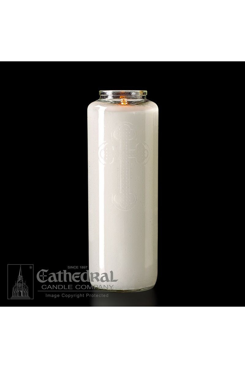 6-Day Crystal Glass Offering Candles - AF216-06 by Anchor Christian Distributors