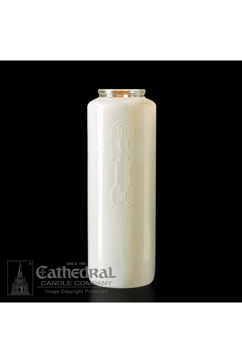 6-Day Opal Glass Offering Candles - AF216-03 by Anchor Christian Distributors