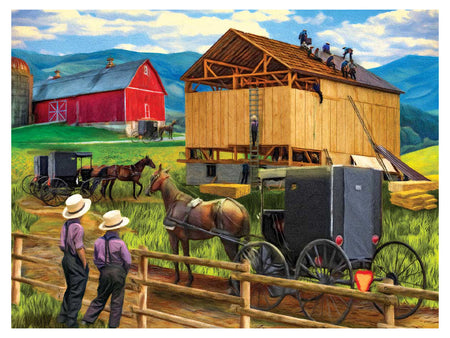 PUZZLE RAISING THE BARN 500PC