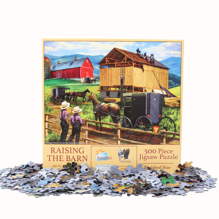 PUZZLE RAISING THE BARN 500PC
