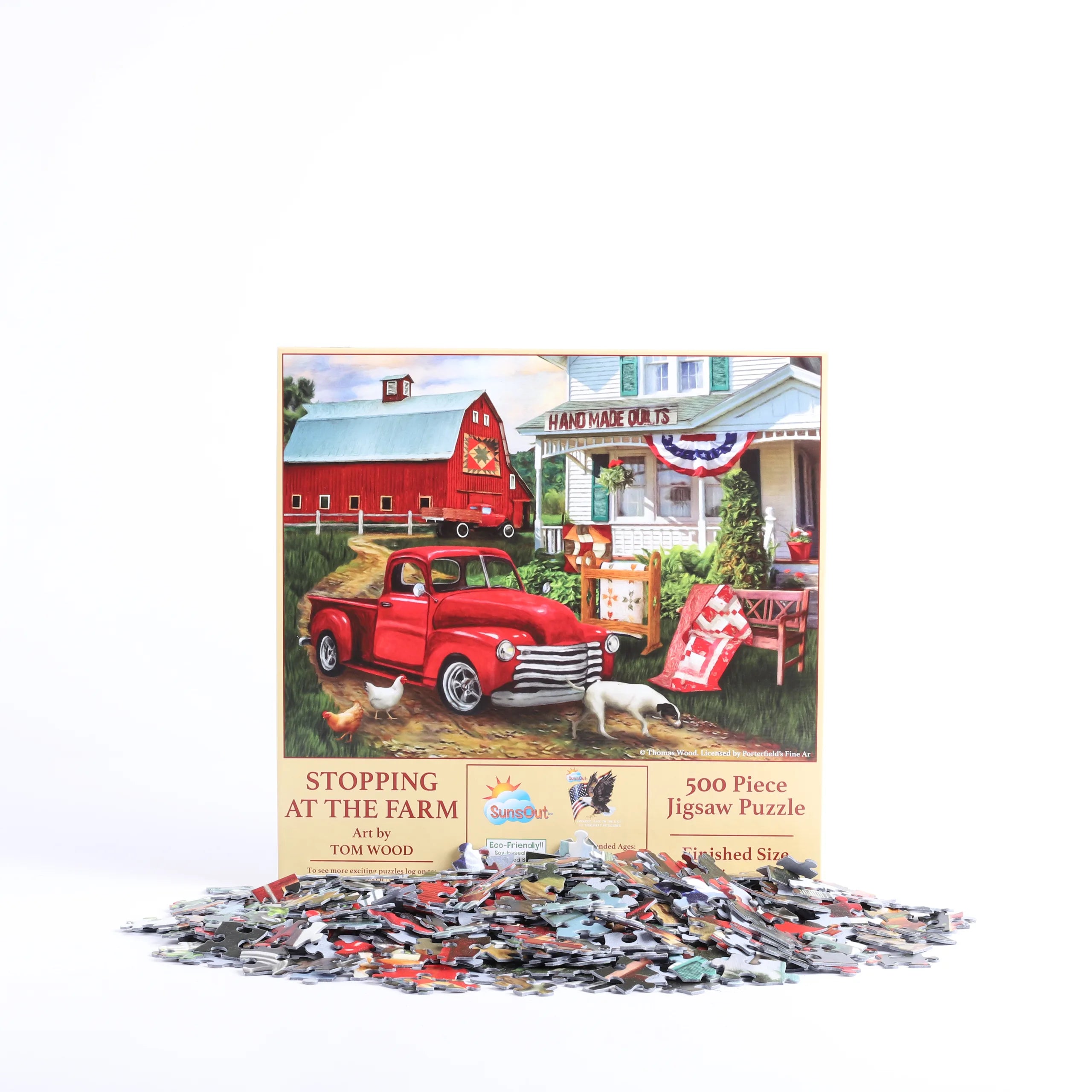 PUZZLE STOPPING AT THE FARM 500PC