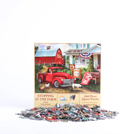 PUZZLE STOPPING AT THE FARM 500PC