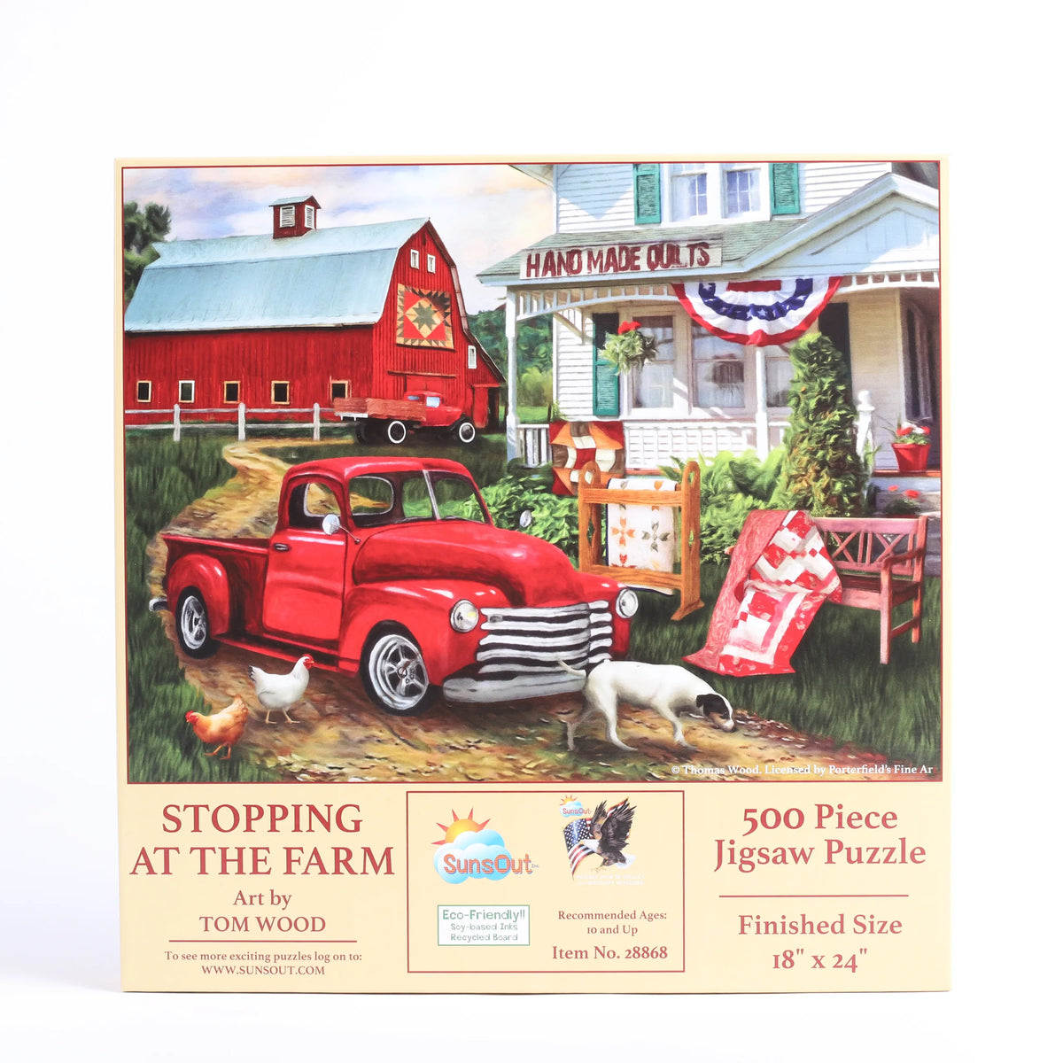 PUZZLE STOPPING AT THE FARM 500PC