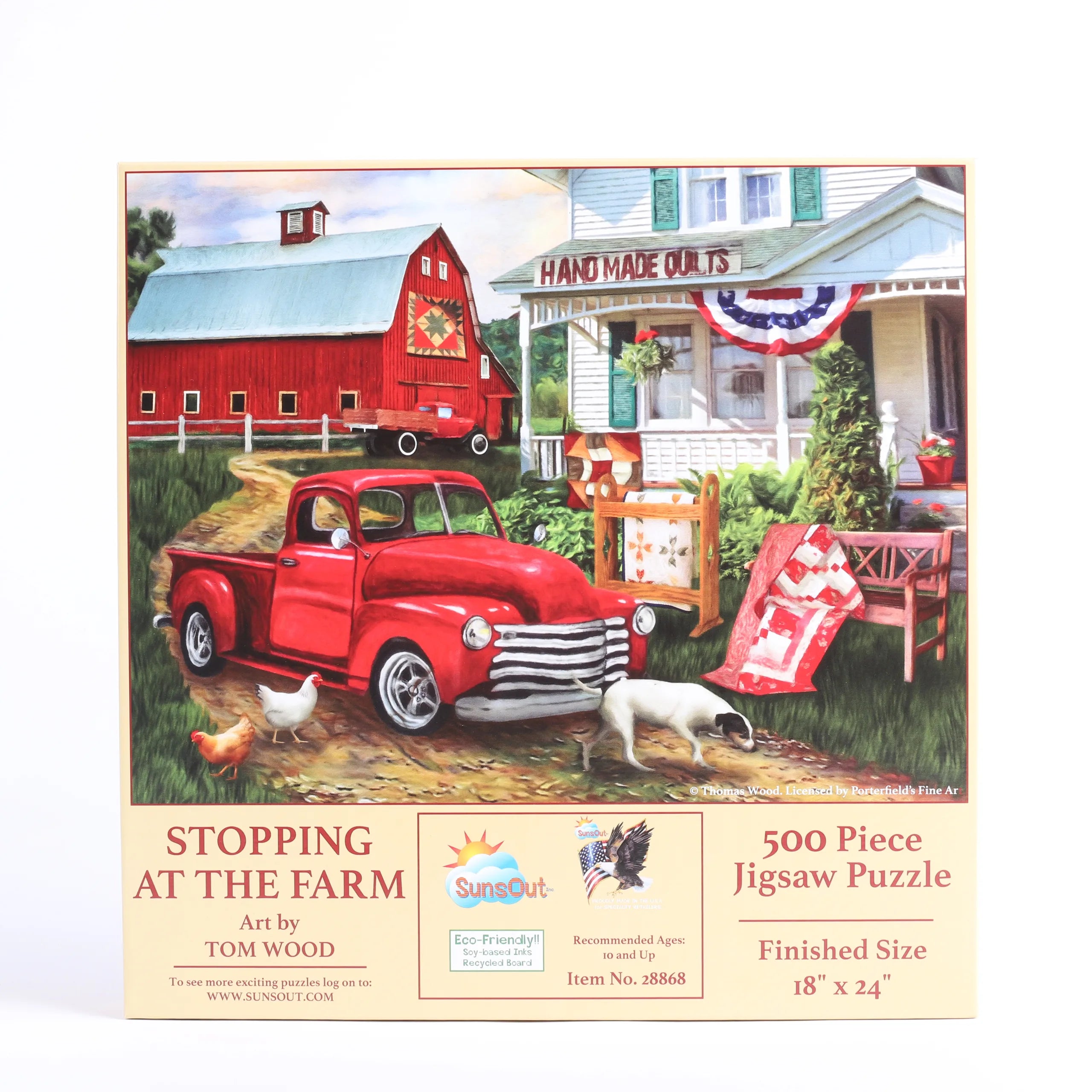 PUZZLE STOPPING AT THE FARM 500PC