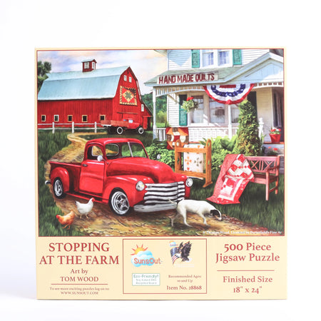 PUZZLE STOPPING AT THE FARM 500PC