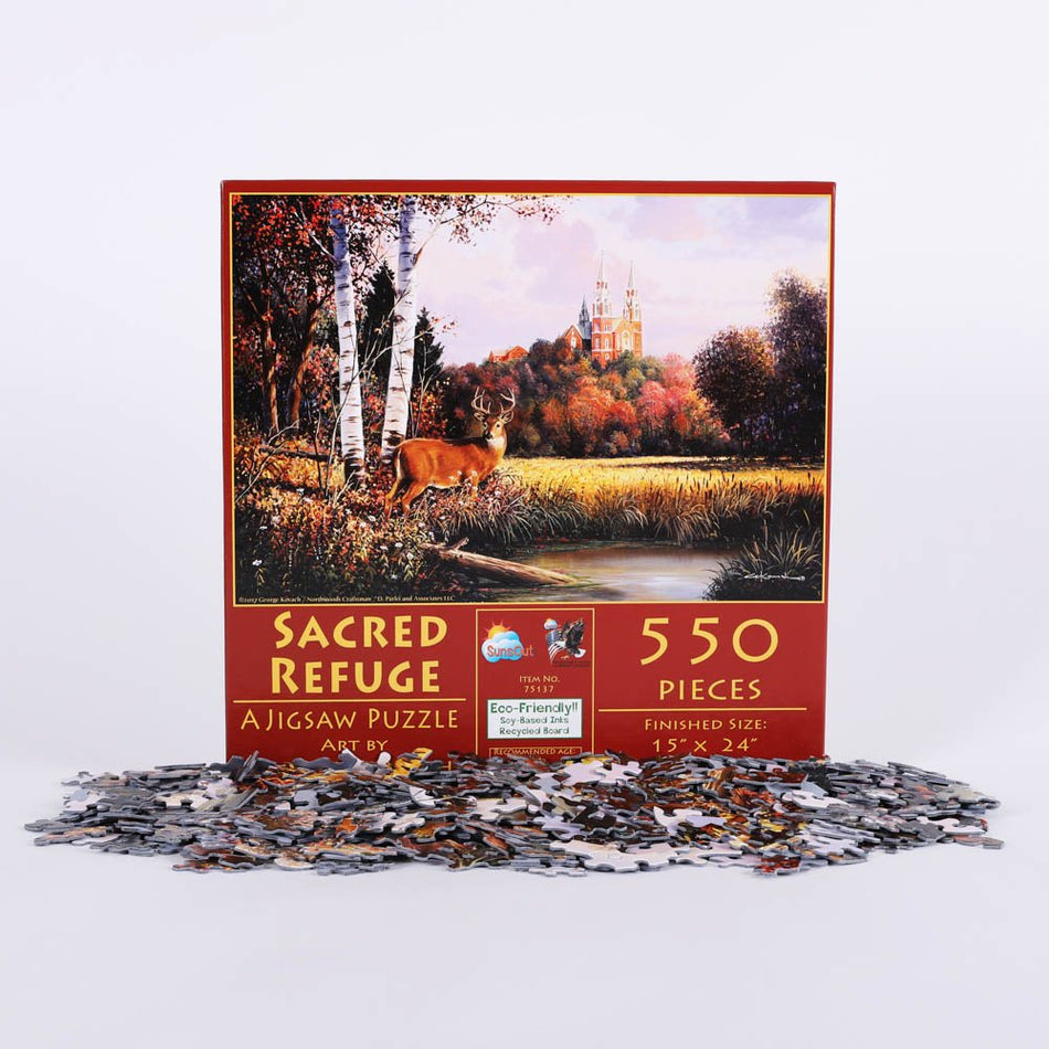 Sacred Refuge 550-Piece Puzzle by Swanson Christian Products