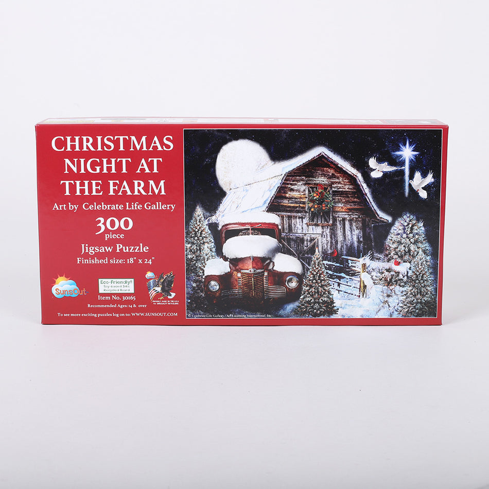 Puzzle Christmas Night at the Farm 300PC