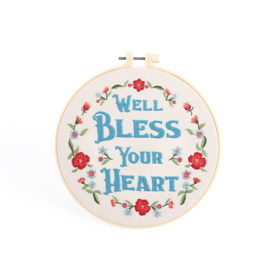 EMBROIDERY KIT - BLESS HEART 20.5CM