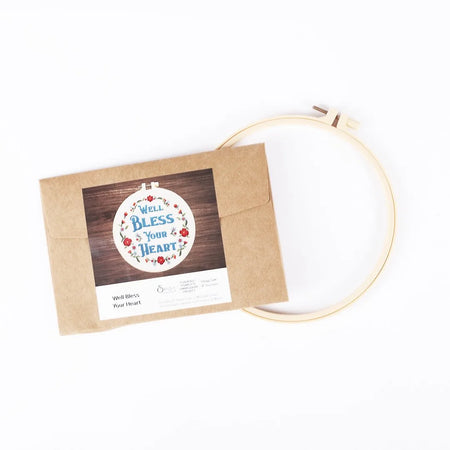 EMBROIDERY KIT - BLESS HEART 20.5CM