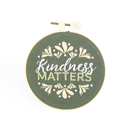 EMBROIDERY KIT - KINDNESS MATTERS 10CM