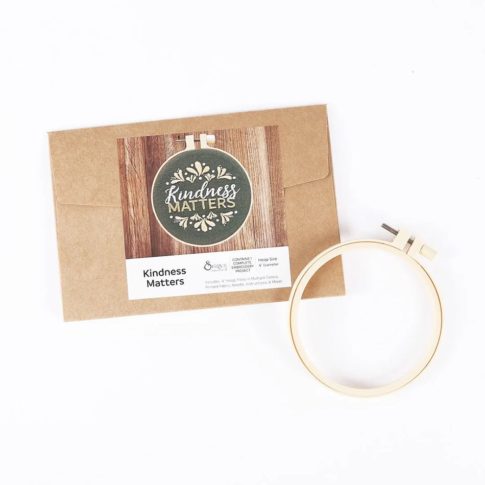 EMBROIDERY KIT - KINDNESS MATTERS 10CM