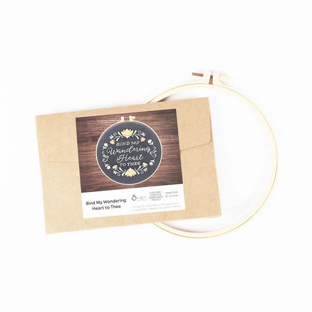EMBROIDERY KIT - BIND MY WANDERING HEART 20.5CM