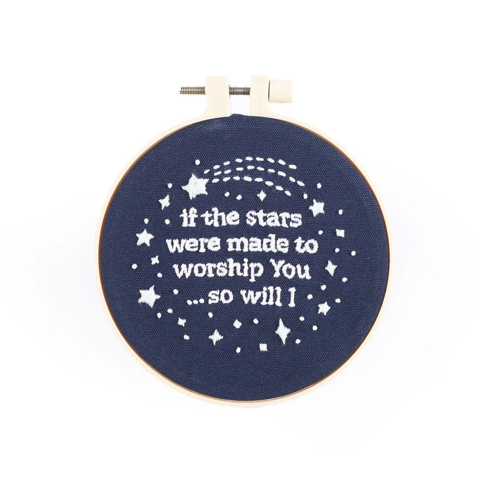 EMBROIDERY KIT - IF THE STARS 10CM