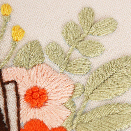 EMBROIDERY KIT - LOVE GROWS HERE 20.5CM