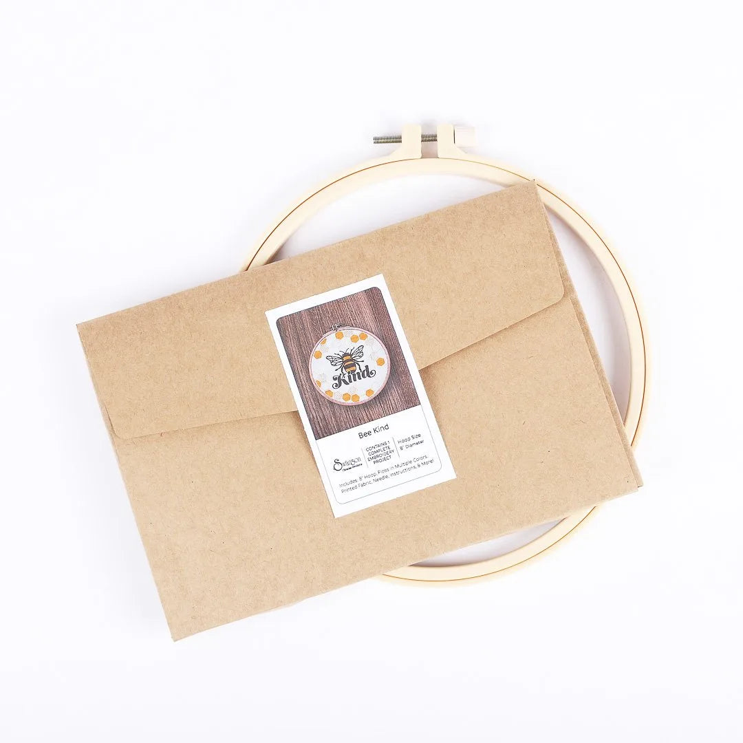 EMBROIDERY KIT - BEE KIND