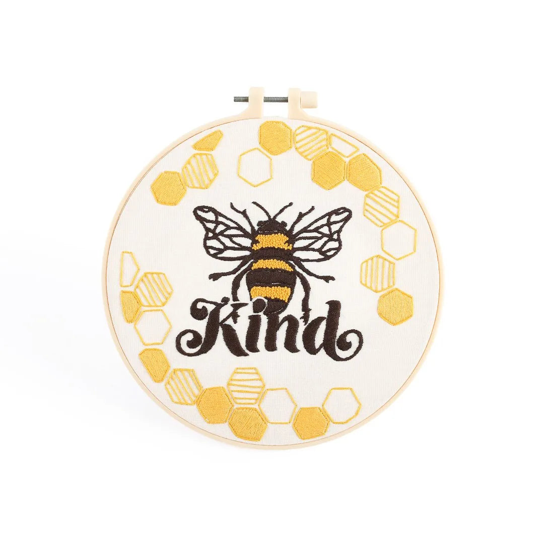 EMBROIDERY KIT - BEE KIND