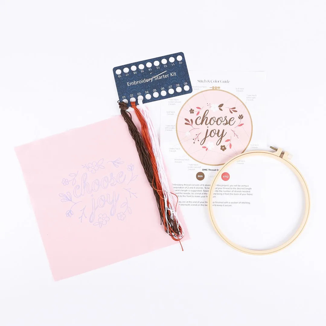 EMBROIDERY KIT - CHOOSE JOY