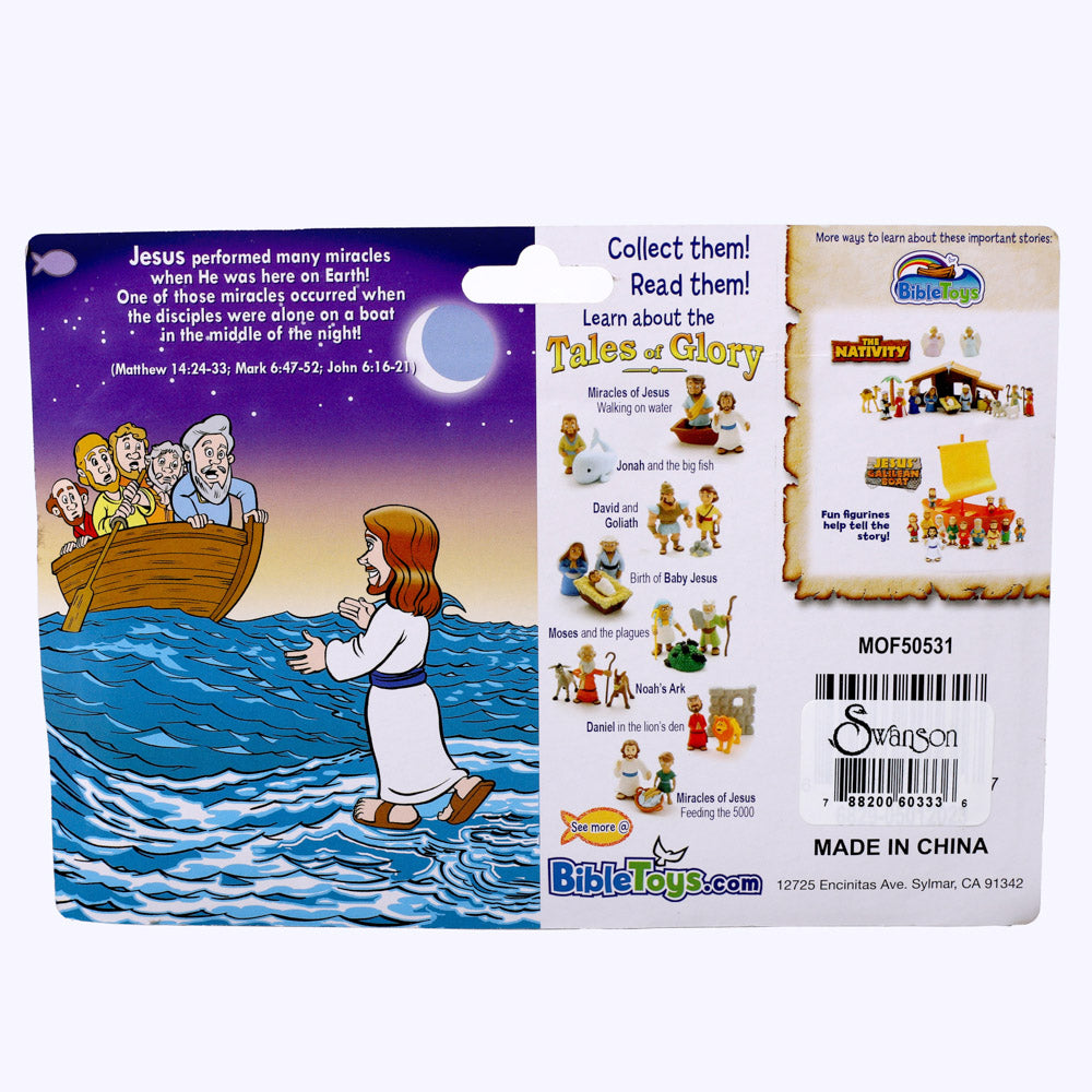 TOY FIGURINE JESUS WALKS ON WATER