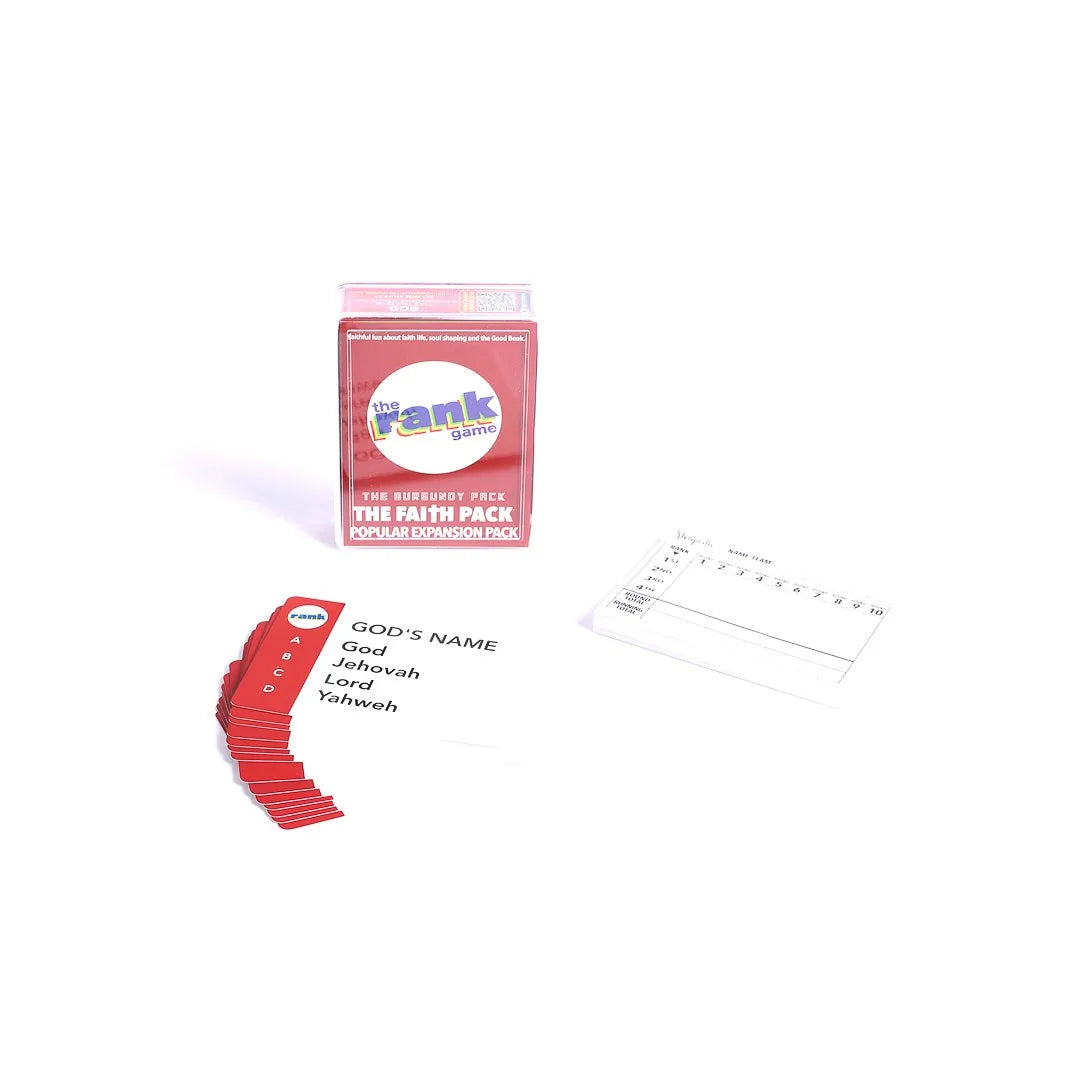 THE FAITH PACK: RANK GAME BURGUNDY EXPANSION PACK..
