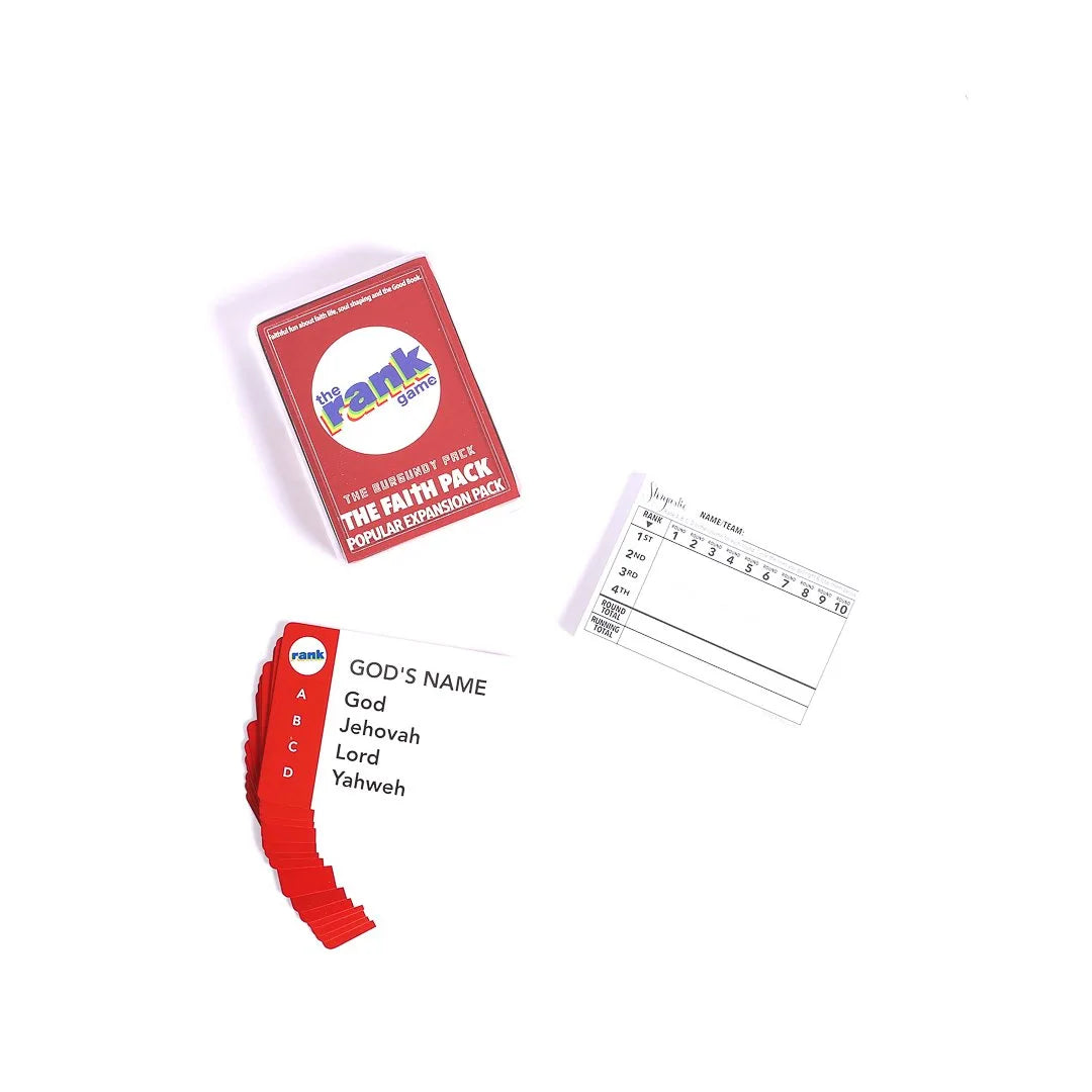 THE FAITH PACK: RANK GAME BURGUNDY EXPANSION PACK..