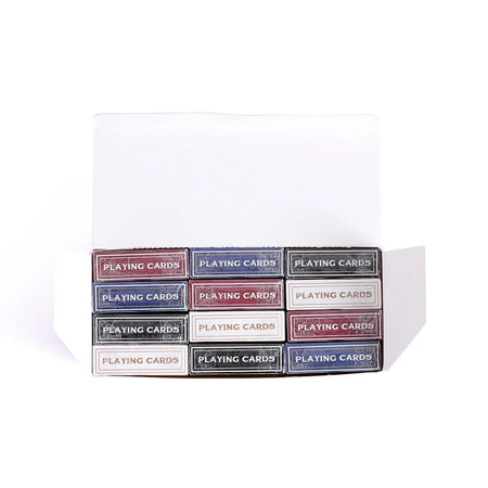 PLAYING CARDS CONTEMPORARY/TRADITIONAL DISPLAY 12CT