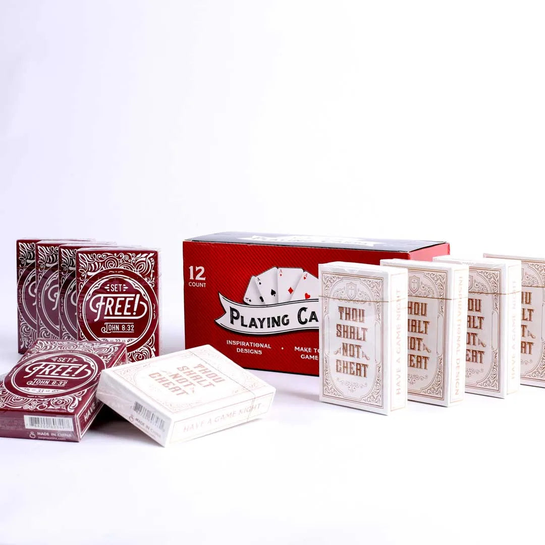 PLAYING CARDS TRADITIONAL DISPLAY 12CT