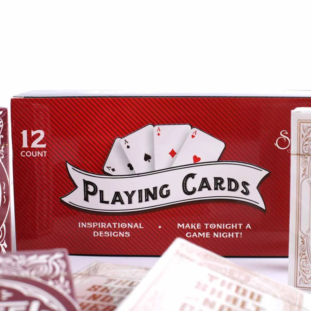 PLAYING CARDS TRADITIONAL DISPLAY 12CT
