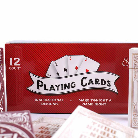 PLAYING CARDS TRADITIONAL DISPLAY 12CT