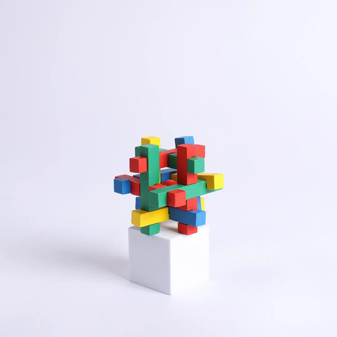 3D STUMBLING BLOCK WOODEN PUZZLE INTERTWINED