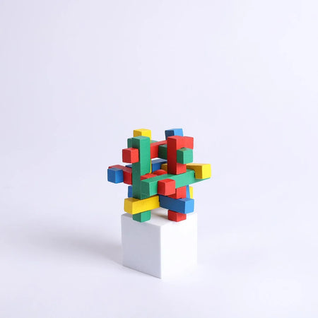 3D STUMBLING BLOCK WOODEN PUZZLE INTERTWINED