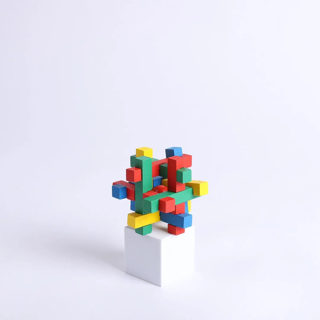 3D STUMBLING BLOCK WOODEN PUZZLE INTERTWINED