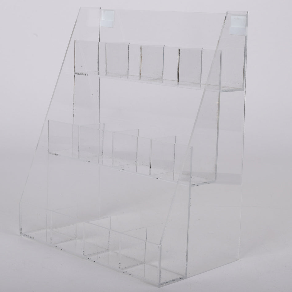12 COMPARTMENT  ACRYLIC COUNTER DISPLAY INSPIRATIONAL TOKENS