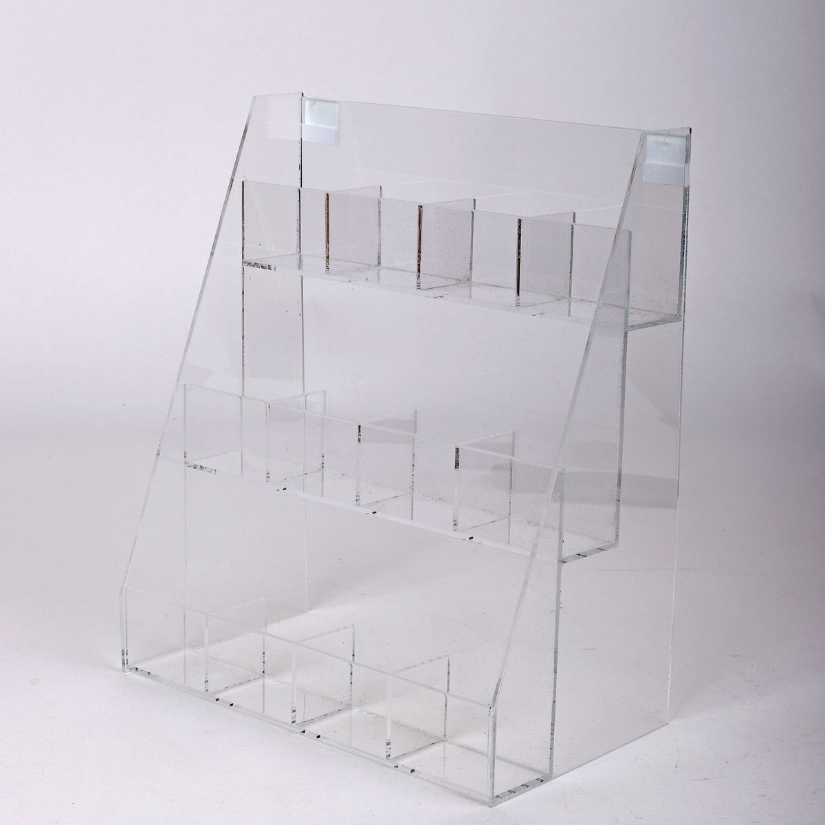 12 COMPARTMENT  ACRYLIC COUNTER DISPLAY INSPIRATIONAL TOKENS