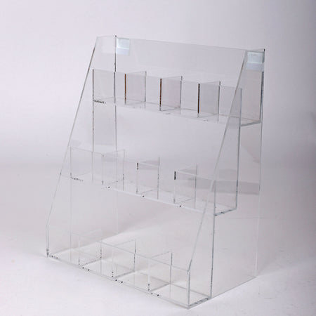12 COMPARTMENT  ACRYLIC COUNTER DISPLAY INSPIRATIONAL TOKENS